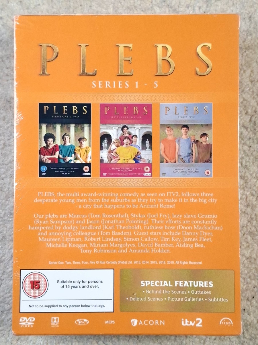Plebs - Series 1-5 - Complete (Box Set) (DVD, 2019) for sale