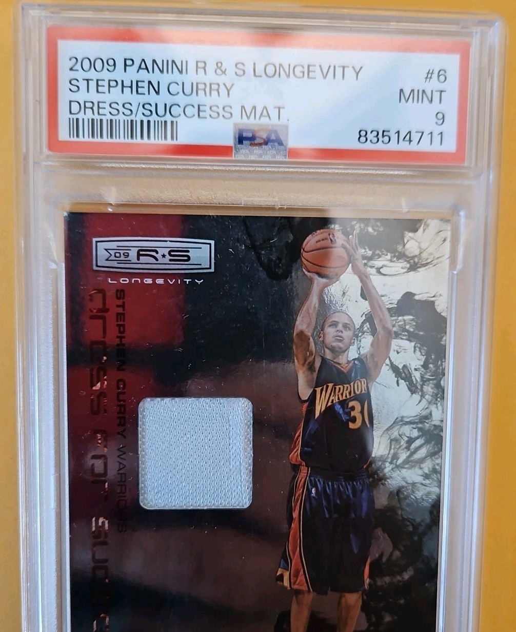 2009 R & S Longevity Dress For Success Stephen Curry 128 /299 RC PSA 9 POP 10 view 6