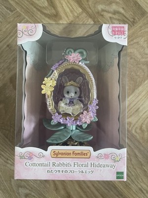Japan Cottontail Kaninchen Blumen Versteck Sylvanian Families NEU Osterei UK 