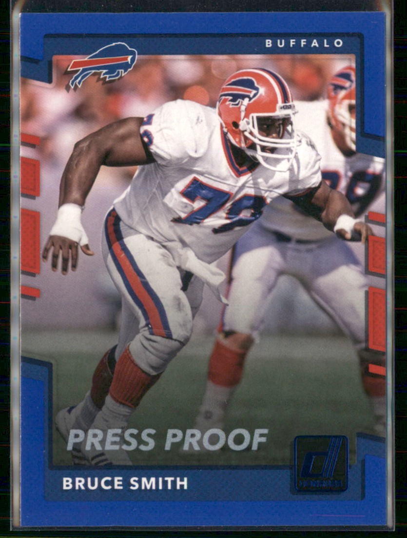 2017 Panini Donruss - Bruce Smith #32 Press Pass Blue