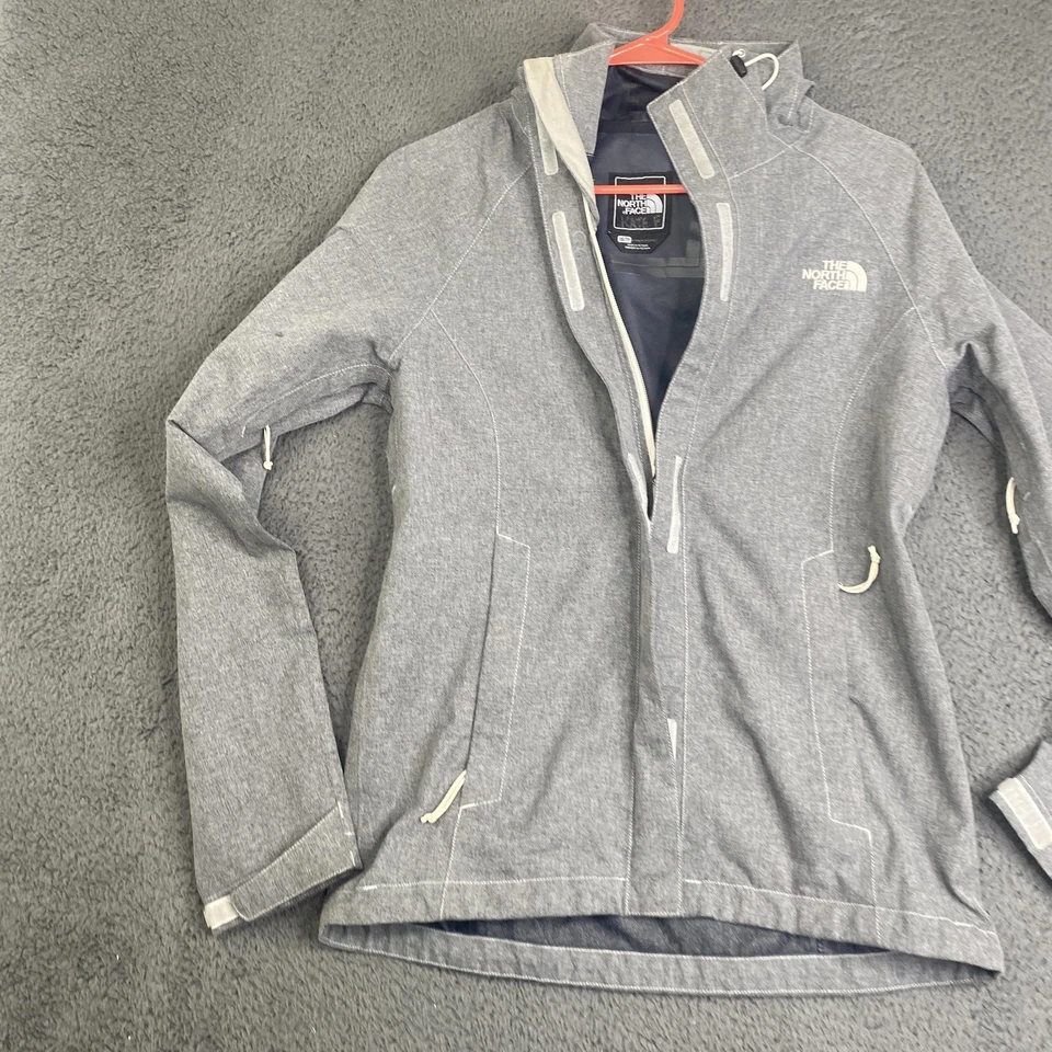 North Face куртка женщин XS серый DryVent 2,5 л с капюшоном водонепроницаемый открытый пальто - Изображение 2 из 4