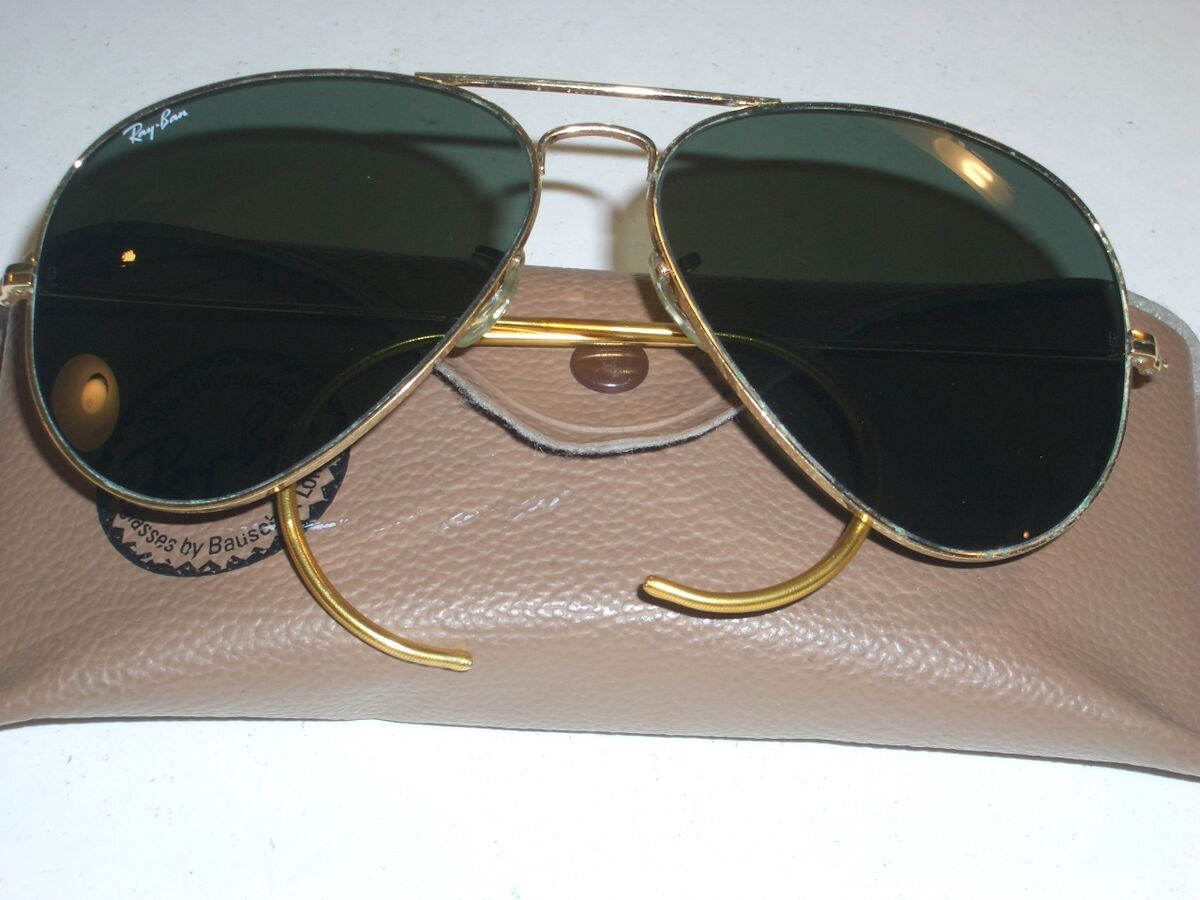 1980's 58mm VINTAGE B&L RAY BAN Z0282 WRAP CABLE TEMPLES G15 1980's 58mm VINTAGE B&L RAY BAN Z0282 WRAP CABLE TEMPLES G15