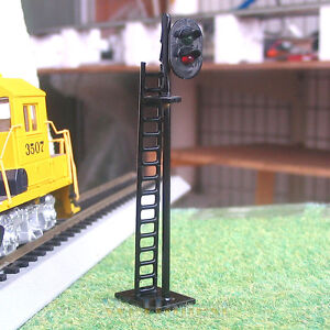 5 pcs OO Gauge 2 aspects Railway LEDs made Signals Green over Red Block Signals