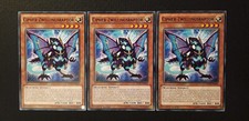 Yu-Gi-Oh! 3x Cipher-Zwillingsraptor, INOV-DE010, Common, 1./2. Auflage, NM-EX
