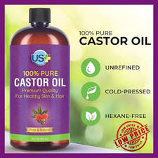 NEW Cold-pressed Castor Oil in Plastic Bottle...