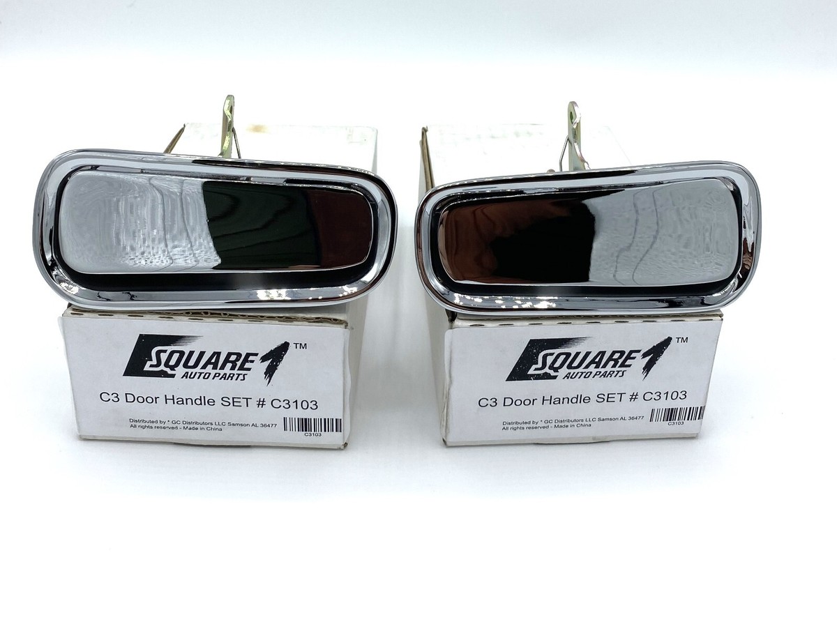 1969-1982 C3 Corvette Stingray Chrome Exterior Door Handle PAIR