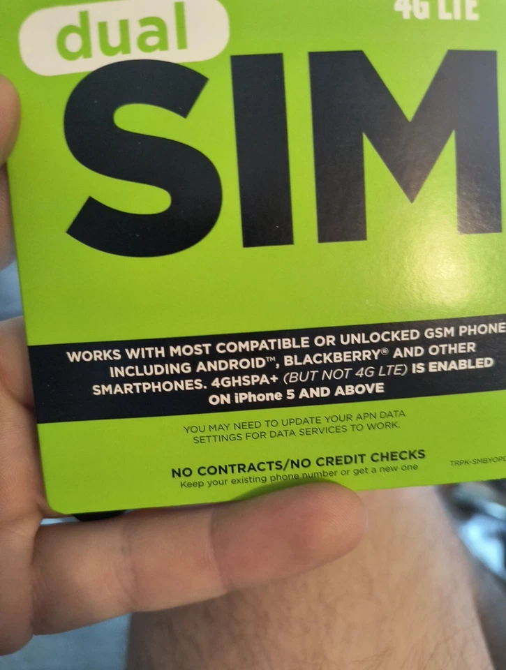 Simple Mobile BYOP SIM Card for Unlocked GSM Android & iPhone 5+ - Image 2 of 4