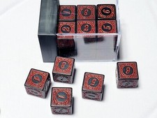 Antique Red d6s DnD Dice Set  Dungeons and Dragons  12 Dice RPG Set