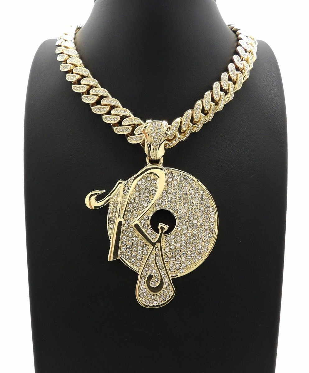 Hip HOP ORO Gesù Testa Ciondolo 16" 18" 20" Iced BAGUETTE Collana - Foto 8