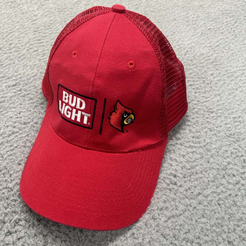 Louisville Cardinals Dad Hat with UofL Bud Light Logo for Men