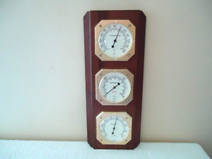 Vintage 3 Gauge Sunbeam Weather Station " Beautiful Collectible Item "