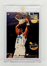 RARE GOLD MEMBERS ONLY STAMP 1993-94 STADIUM CLUB LARRY JOHNSON FREQUENT FLYER 