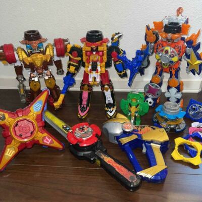 Power Rangers Ninja Steel Ninninger DX Megazord Morpher 8p Set Shuriken  Bundle