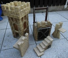 Schleich - Ritterburg 40191 - Einzelteile / Zelte / Mauern / Burgzubehör