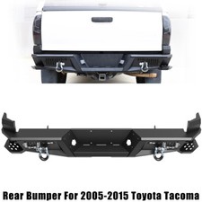 Steel Rear Bumper For 2005-2015 Toyota Tacoma Back Bumper With Led Lights D-ring