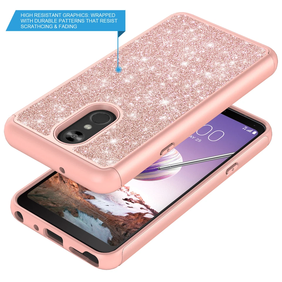 For LG Stylo 4/LG Stylo 4 Plus Shinning Glitter Sparkle Shockproof Case - Image 3 of 4