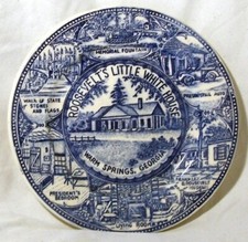 ROOSEVELT'S LITTLE WHITE HOUSE Warm Springs, GA Souvenir Plate 7