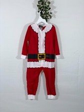 Kids Santa Zipped Blanket Sleeper set Suit and Hat size 4