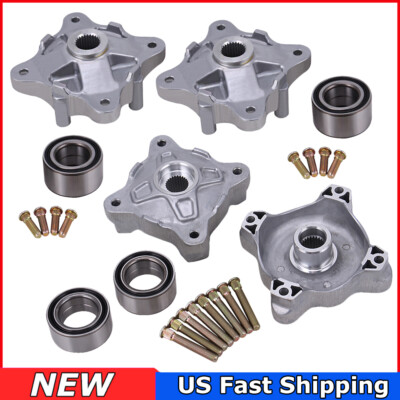 Front Rear Wheel Axle Hub W/ Bearing for Polaris Ranger XP 700