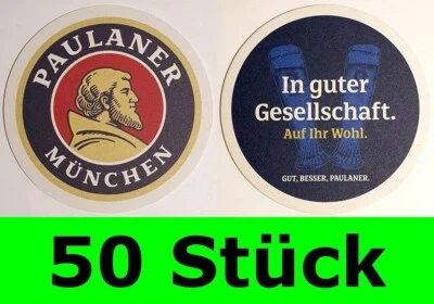 50 Stück Bierdeckel Paulaner München Bar Theke Tresen Party Gesellschaft