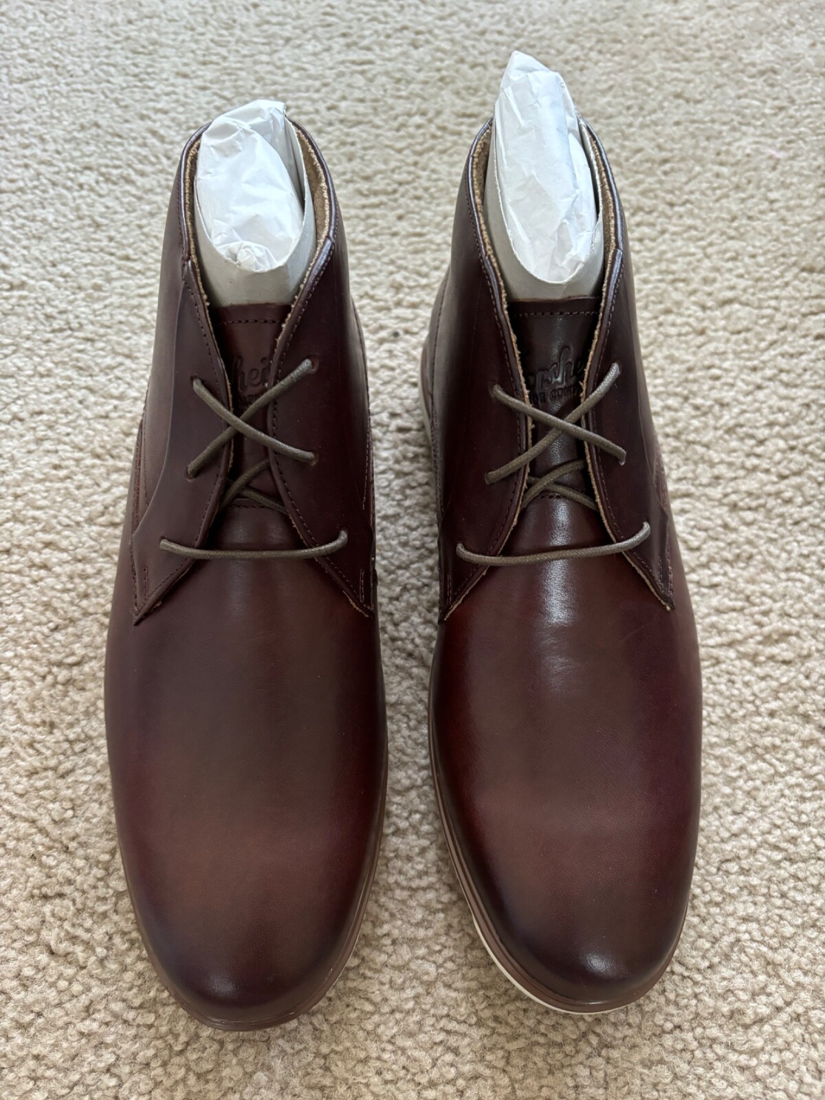 SAOLA Scarpe Oxford marroni Florsheim Shoe Co. da uomo taglia 8 M in pelle memory foam punta