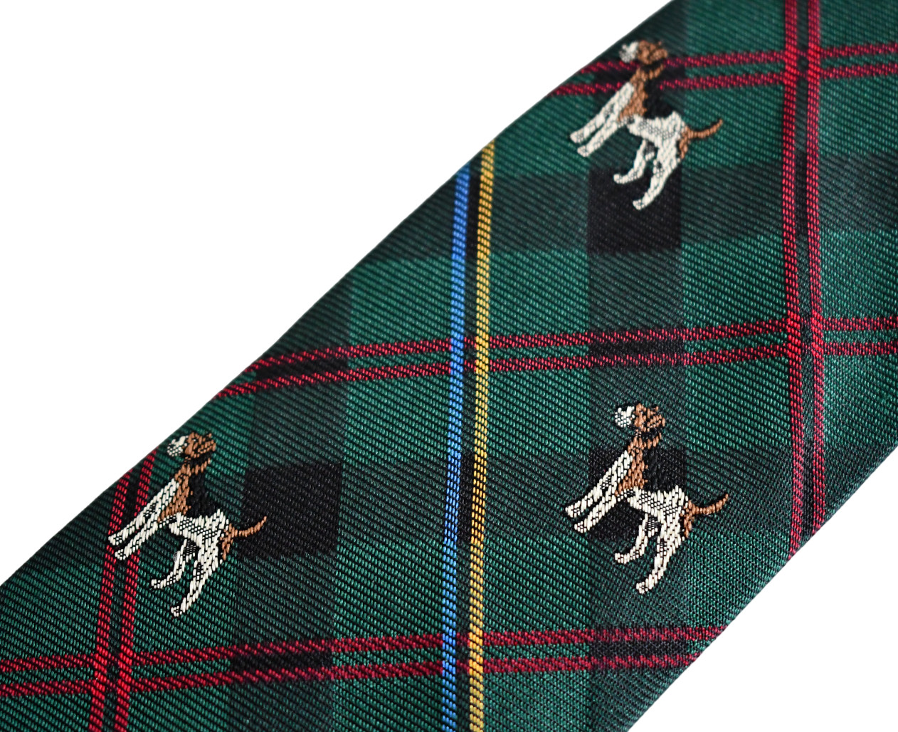 NEW POLO RALPH LAUREN DOG TERRIER REPP CLUB 100% SILK HAND MADE Neck Tie ITALY