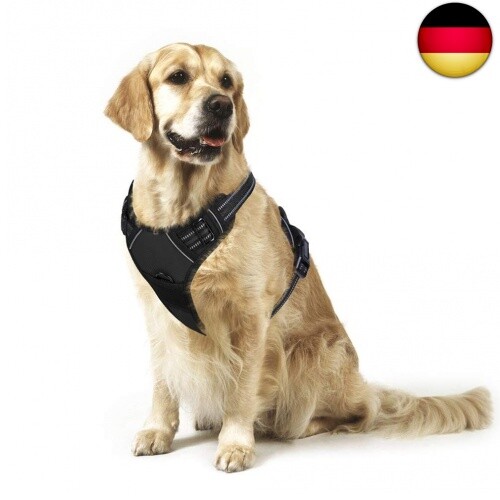 rabbitgoo Hundegeschirr Welpen Verstellbar Geschirr Hund Auto Dog L (L