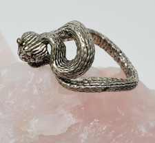 Sterling Silver Coiled Snake Ring