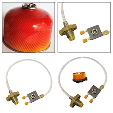 Gas Tank Refill Adapter Dural Valves for Gas Bottle Cylinder Tank Canister