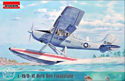 Roden 629 - Cessna L-19/O-1 Bird Dog Floatplane - 1/32 Scale Model Kit 246 mm