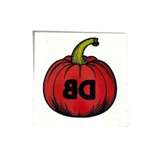Dutch Bros Temporary Tattoo Halloween DB Pumpkin Windmill Spooky 2024