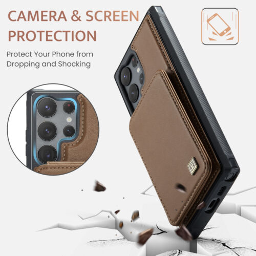 For Samsung Galaxy S23 Ultra S22 S21 Plus RFID Blocking Leather Wallet Card Case - Picture 65 of 79