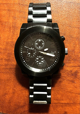 Caravelle Men's Chronograph Grey Dial Gunmetal Stainless Steel Watch 45A124