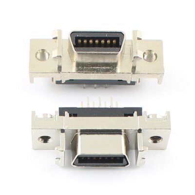 1Pcs SCSI Connector CN Type Female 14 Pin Straight Connector Adapter