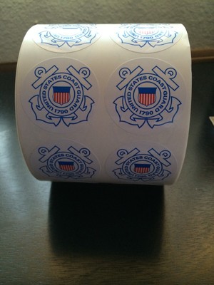 Round Coast Guard Sticker