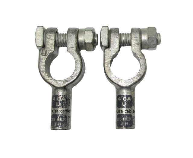 Heavy Duty Battery Cable Ends Copper Top Post Terminal Connectors eBay