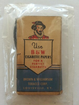 Vintage B & W Cigarette Papers Brown & Williamson Tobacco Company