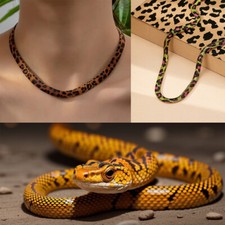 Snake Wrap Necklace Jewelry Animal Serpent Chain Choker