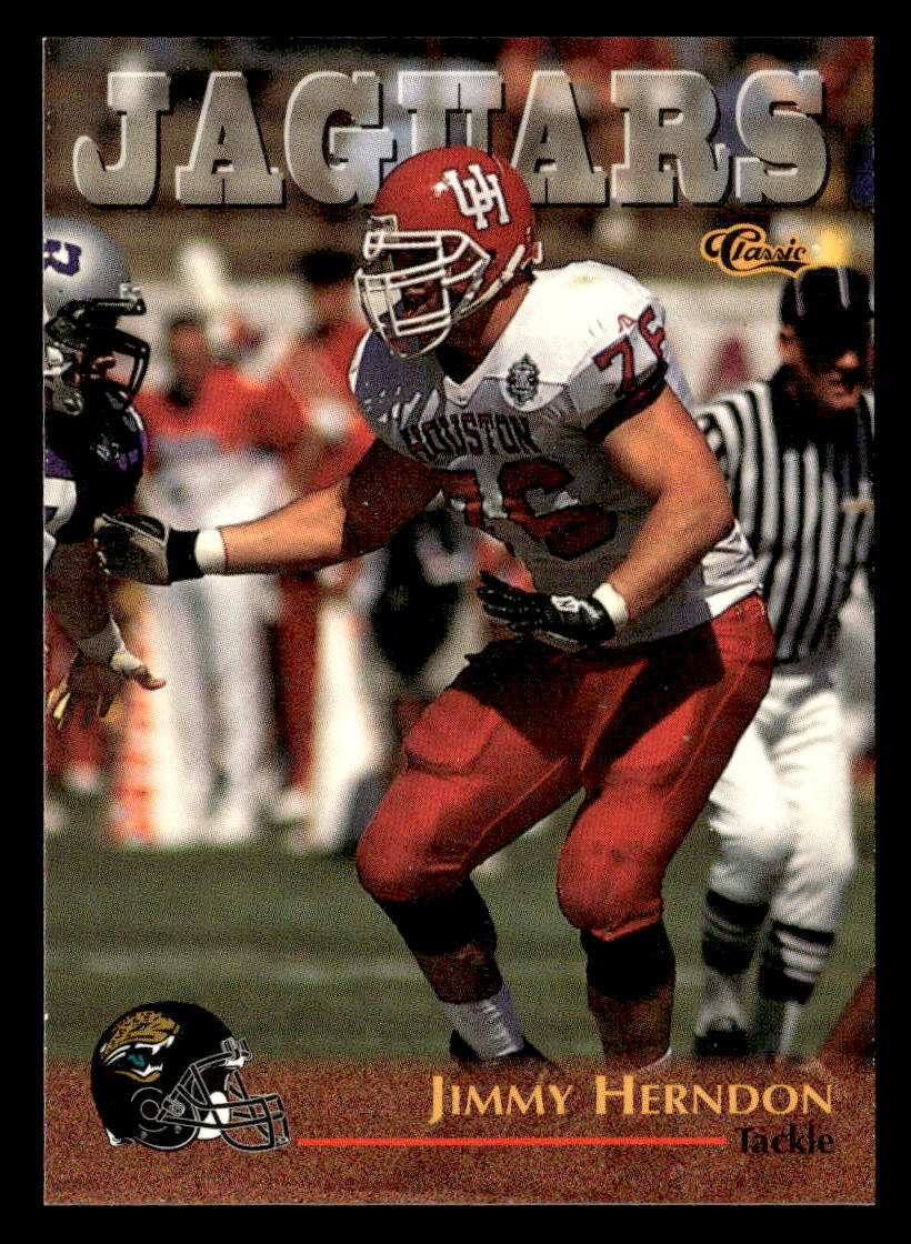 Jimmy Herndon 1996 Classic NFL Rookies Card #21 Jacksonville