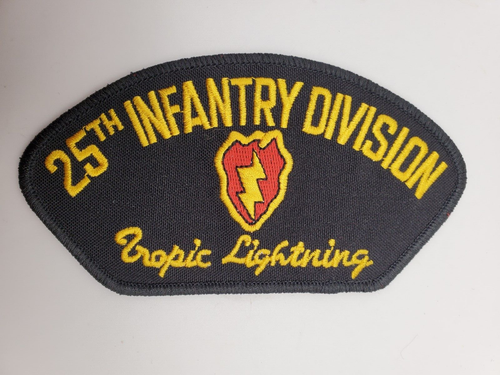 Vintage 25th Infantry Division Tropic Lightning Embroidered Patch Veteran Owned