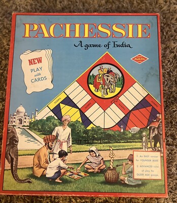 Pachessie - A game of India  W/cards. Warren Built Rite Games Vintage