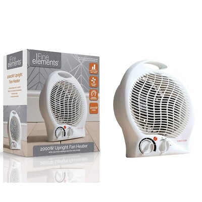in Fan Heater 2KW Small Portable Electric Hot Warm Air Upright