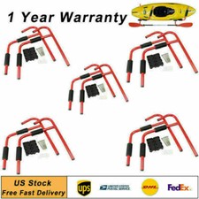 Kayak Ladder Wall Mount Storage Rack Surfboard Canoe Folding Hanger Red 5 Sets