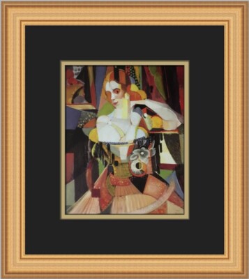Angel Zarraga Portrait of Mme Marcelli Schmidt Custom Framed Print