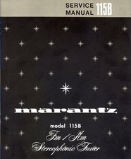 Servizio Manuale di Istruzioni per Marantz 115 B