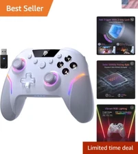 Customizable X20 Wireless Gaming Controller with Hall Effect Sticks & RGB Lights