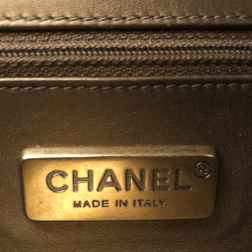 CHANEL Bag Classic Single Flap Small Gold PYTHON Leather GHW CERTIFIED AUTHENTIC - Picture 8 of 9