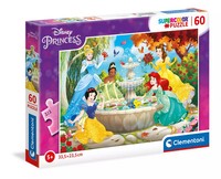 Puzzle 60 ElementóW. Supercolor. KsiężNiczki Disneya Clementoni