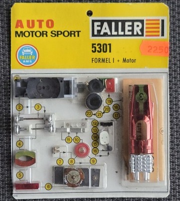 Faller AMS 5301 ~ Bausatz Formel 1  mit Motor in OVP, 60er Jahre #DEZ4382