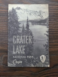 Crater Lake National Park 1955 booklet Oregon NPS